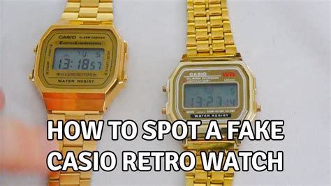 how to spot a fake casio gold watch|how to check if casio is real.